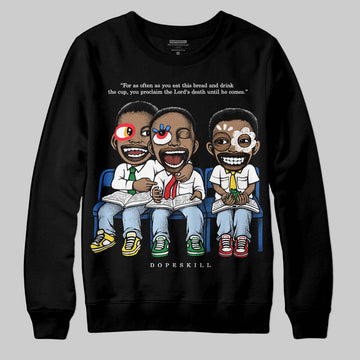 Jordan 11 Low “Space Jam” DopeSkill Sweatshirt First Sunday Graphic Streetwear - Black