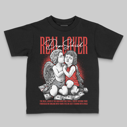 Jordan 4 Retro Toro Bravo DopeSkill Toddler Kids T-shirt Real Lover Graphic Streetwear - Black