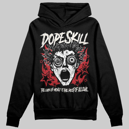 Jordan 4 “Flight Club” DopeSkill Hoodie Sweatshirt Root of Evil Graphic Streetwear - Black