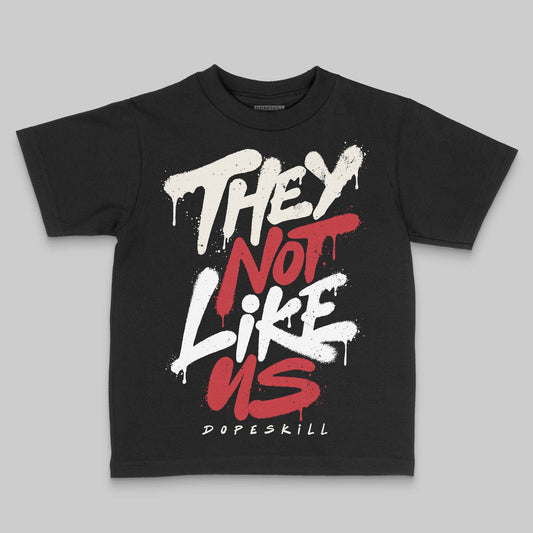 Jordan 4 “Flight Club” DopeSkill Toddler Kids T-shirt They Not Like Us Graphic Streetwear - Black