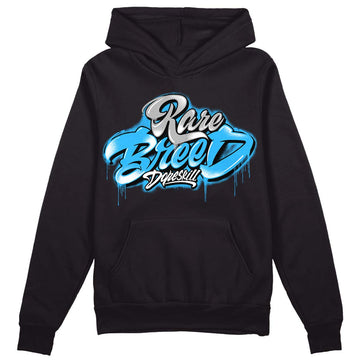 Jordan 2 Low "University Blue" DopeSkill Hoodie Sweatshirt Rare Breed Type Graphic Streetwear - black