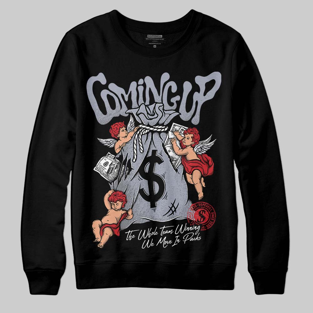 Jordan 4 “Bred Reimagined” DopeSkill Sweatshirt Money Bag Coming Up Graphic Streetwear - Black