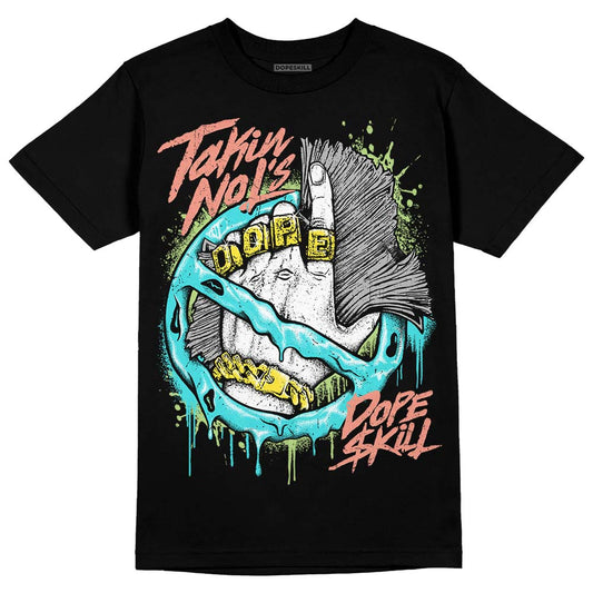 New Balance 9060 “Cyan Burst” DopeSkill T-Shirt Takin No L's Graphic Streetwear - black