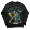 Green Sneakers DopeSkill Long Sleeve T-Shirt VERSUS Graphic Streetwear - Black