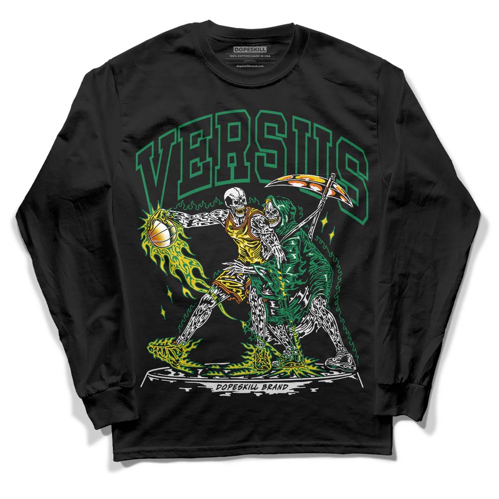 Green Sneakers DopeSkill Long Sleeve T-Shirt VERSUS Graphic Streetwear - Black