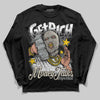 Jordan 5 Retro Reverse Metallic DopeSkill Long Sleeve T-Shirt Get Rich Graphic Streetwear - Black