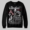 Jordan 4 OG “White Cement” DopeSkill Sweatshirt Broken Bones Graphic Streetwear - Black