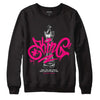 Jordan 1 Low GS “Fierce Pink” Dopeskill Sweatshirt King Chess Graphic Streetwear - Black