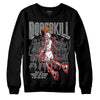 Jordan 1 High OG “Black/White” DopeSkill Sweatshirt Thunder Dunk Graphic Streetwear - Black