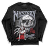 Jordan 4 “Bred Reimagined” DopeSkill Long Sleeve T-Shirt Mystery Ghostly Grasp Graphic Streetwear - Black