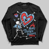 University Blue Sneakers DopeSkill Long Sleeve T-Shirt Make Things Happen Graphic Streetwear - Black