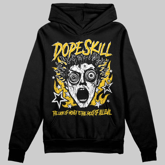 Yellow Sneakers DopeSkill Hoodie Sweatshirt Root of Evil Graphic Streetwear - black