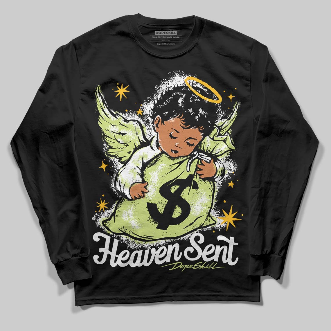 Jordan 11 “Inner Beast” DopeSkill Long Sleeve T-Shirt Heaven Sent Graphic Streetwear - Black