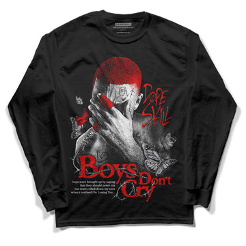 Jordan 2 Retro "Black Cement" DopeSkill Long Sleeve T-Shirt Boys Don't Cry Graphic Streetwear - Black