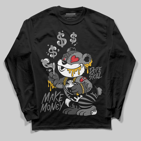 Jordan 10 Retro Shadow (2025) DopeSkill Long Sleeve T-Shirt Make Money Graphic Streetwear - Black