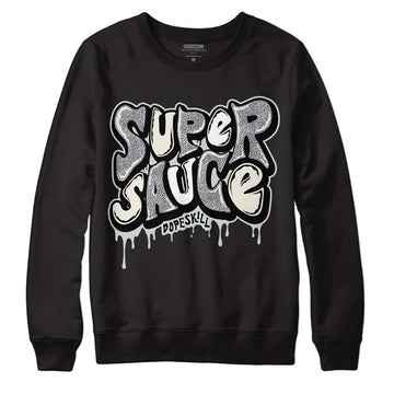 Jordan 1 Retro Low OG Black Cement DopeSkill Sweatshirt Super Sauce Graphic Streetwear - Black