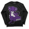 Jordan 12 “Field Purple” DopeSkill Long Sleeve T-Shirt Sneakerhead BEAR Graphic Streetwear - Black