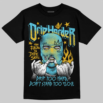 Jordan 11 Retro Gamma Blue (2025) DopeSkill T-Shirt Drip Harder Graphic Streetwear - Black