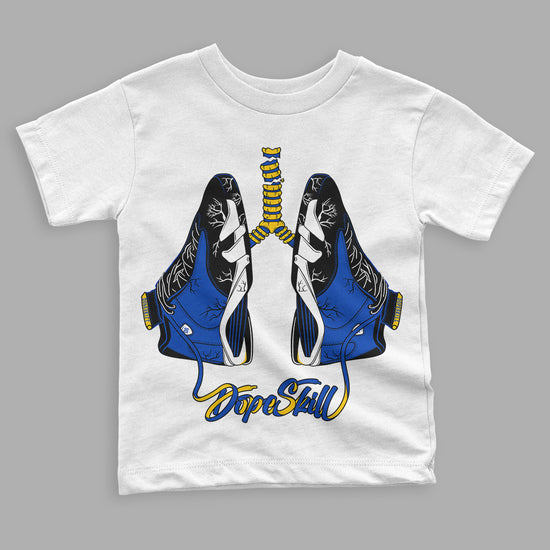 Jordan 14 “Laney” DopeSkill Toddler Kids T-shirt Breathe GraphicStreetwear - White 