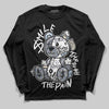 Jordan 11 Low CNY “Year of the Snake” DopeSkill Long Sleeve T-Shirt Smile Through The Pain Graphic Streetwear - Black