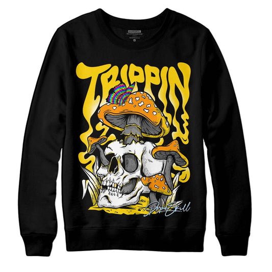 Jordan 6 “Yellow Ochre” DopeSkill Sweatshirt Trippin Graphic Streetwear - Black