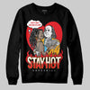 Red Sneakers DopeSkill Sweatshirt Stay Hot Graphic Streetwear - Black