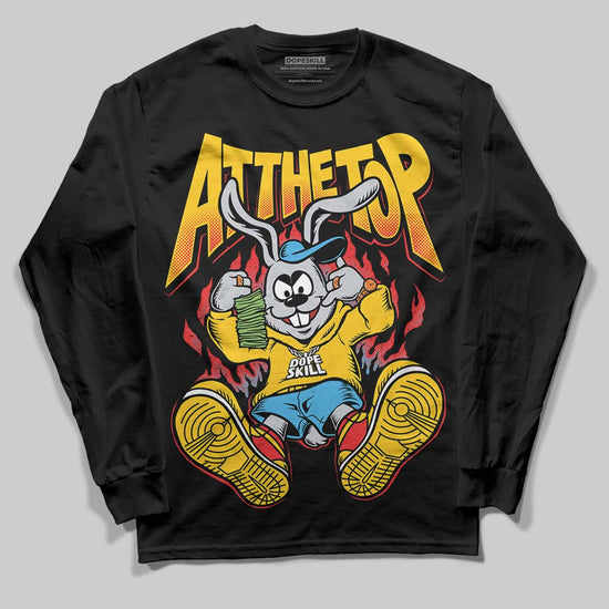 Yellow Sneakers DopeSkill Long Sleeve T-Shirt At The Top Graphic Streetwear - black