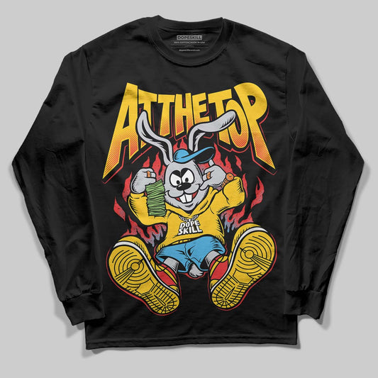 Yellow Sneakers DopeSkill Long Sleeve T-Shirt At The Top Graphic Streetwear - black