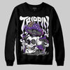 Jordan 3 Retro Dark Iris DopeSkill Sweatshirt Trippin Graphic Streetwear - Black