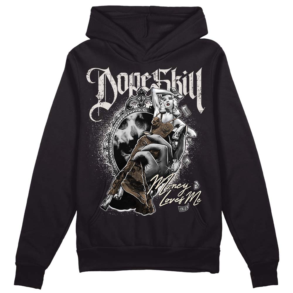 Jordan 5 SE “Sail” DopeSkill Hoodie Sweatshirt Money Loves Me Graphic Streetwear - Black