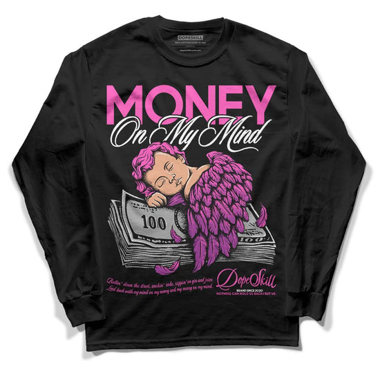 Jordan 4 GS “Hyper Violet” DopeSkill Long Sleeve T-Shirt MOMM Graphic Streetwear - Black