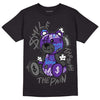Jordan 3 Retro Dark Iris DopeSkill T-Shirt Smile Through The Pain Graphic Streetwear - Black
