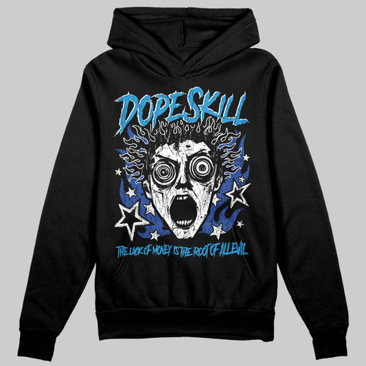 Royal Blue Sneakers DopeSkill Hoodie Sweatshirt Root of Evil Graphic Streetwear - black