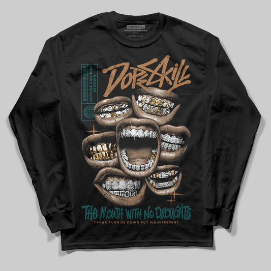 Adidas Samba OG Leopard Pack Collegiate Green DopeSkill Long Sleeve T-Shirt The Mouth With No Droughts Graphic Streetwear - Black