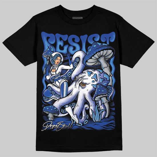 Jordan 5 Racer Blue DopeSkill T-Shirt Resist Graphic Streetwear - Black