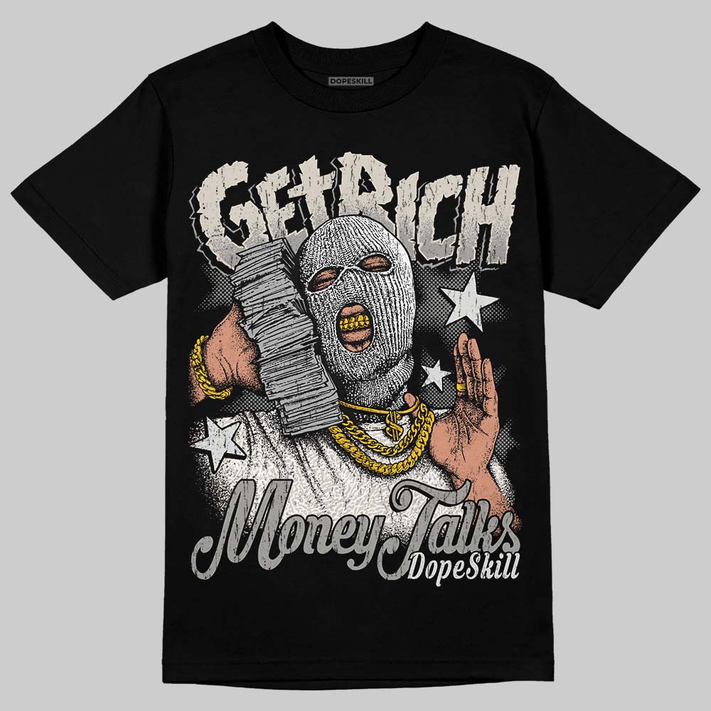 Jordan 3 Retro Pure Money DopeSkill T-Shirt Get Rich Graphic Streetwear - Black