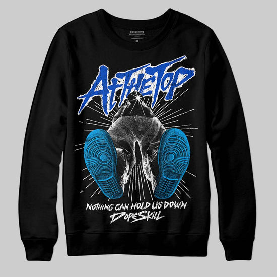 Royal Blue Sneakers DopeSkill Sweatshirt Nothing Can Hold US Down Graphic Streetwear - Black