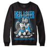 Jordan 2 Low "University Blue" DopeSkill Sweatshirt Real Lover Graphic Streetwear - Black