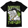 SB Dunk Low Chlorophyll DopeSkill T-Shirt Sorry I've Been Trappin Graphic Streetwear - Black