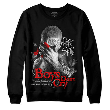 Jordan 1 Low OG “Shadow” DopeSkill Sweatshirt Boys Don't Cry Graphic Streetwear - Black