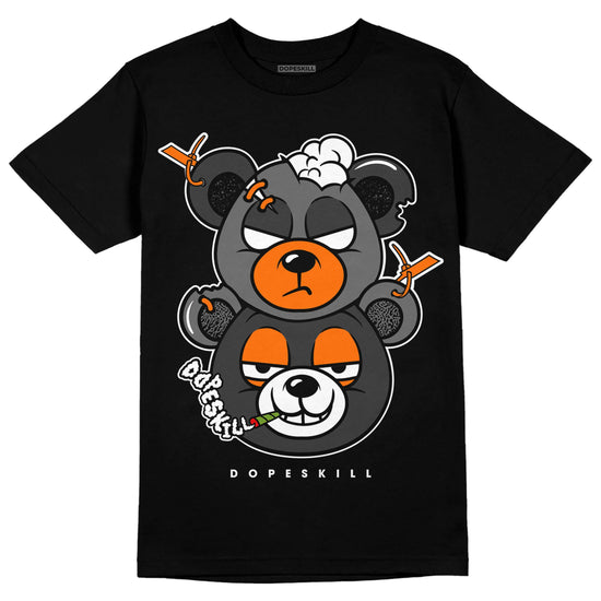 Jordan 3 Retro 'Fear Pack' DopeSkill T-Shirt New Double Bear Graphic Streetwear - Black