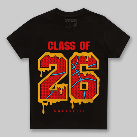 Red Sneakers DopeSkill Toddler Kids T-shirt 26 Drip Graphic Streetwear - Black