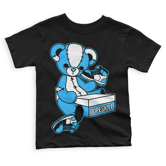 Jordan 1 High Retro OG “University Blue” DopeSkill Toddler Kids T-shirt Sneakerhead BEAR Graphic Streetwear - Black