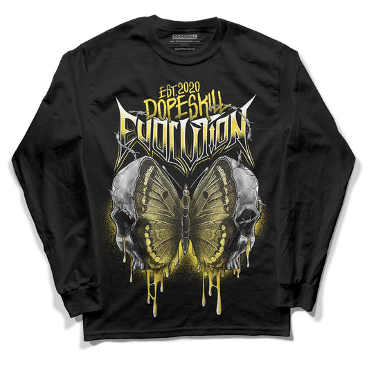 Wmns Air Jordan 11 Low 'Yellow Snakeskin' DopeSkill Long Sleeve T-Shirt DopeSkill Evolution Graphic Streetwear - Black