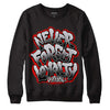 Jordan 2 Retro "Black Cement" DopeSkill Sweatshirt Never Forget Loyalty Graphic Streetwear - Black