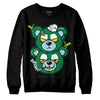 Jordan 5 “Lucky Green” DopeSkill Sweatshirt New Double Bear Graphic Streetwear - Black