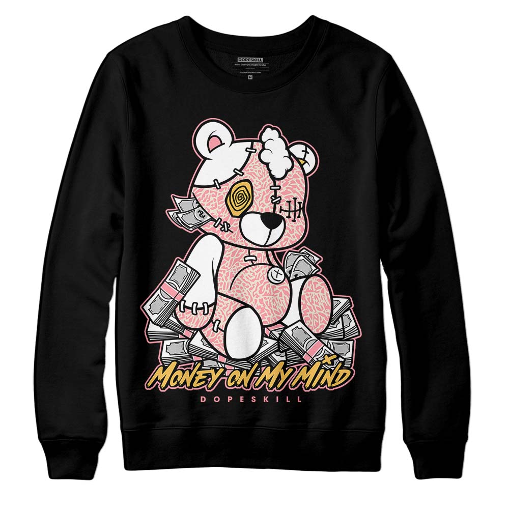 Jordan 3 GS “Red Stardust” DopeSkill Sweatshirt MOMM Bear Graphic Streetwear - Black