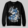 Jordan 1 Low OG “Storm Blue” DopeSkill Sweatshirt Smile Through The Pain Graphic Streetwear - Black