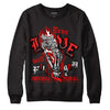 Jordan 4 Retro Red Cement DopeSkill Sweatshirt True Love Will Kill You Graphic Streetwear - Black