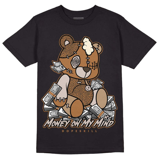 Jordan 3 Retro Palomino DopeSkill T-Shirt MOMM Bear Graphic Streetwear - Black